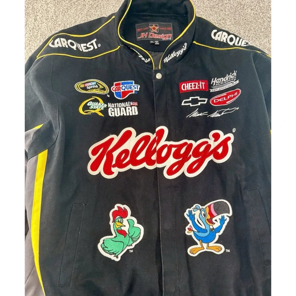 Vintage Kellogg's NASCAR Tony The Tiger Adidas 3XL Jacket Mark Martin NASCAR